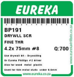 BP191 - Drywall Screw -BP191_label_T